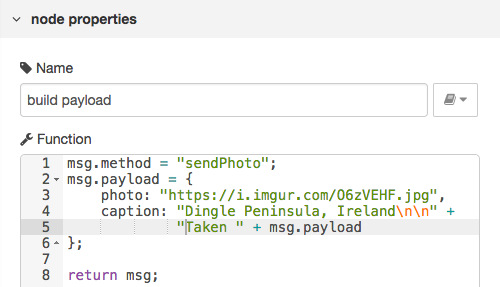 Dynamic Payload Function